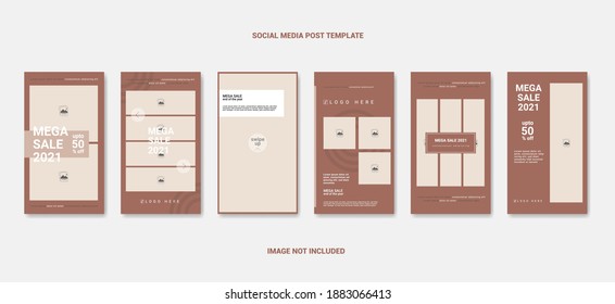 Brown Social Media Story Templates 