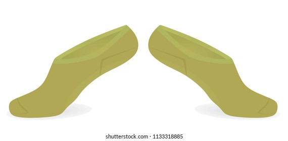 Brown socks. vector illustration