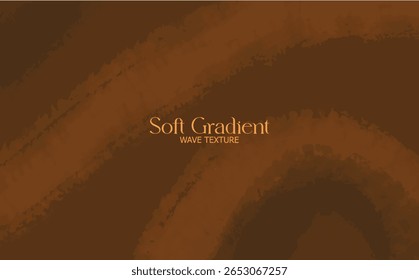 Fundo de onda de gradiente abstrato macio marrom - textura minimalista colorida