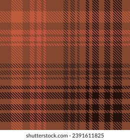 Brown Soft Dark Tartan Plaid Seamless Pattern For Cloth
