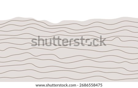 Brown soil layer. Sedimentary strata