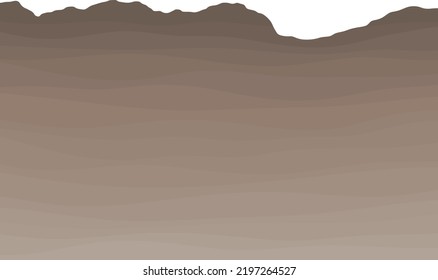 Brown Soil And Rock Layers. Subsurface Cross Section