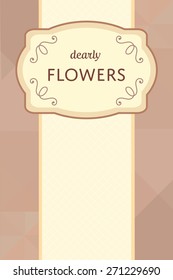 brown sparkling template with cream beige flourish label tag template