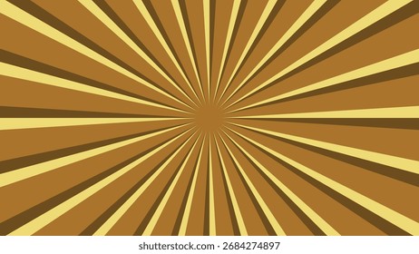 brown speed lines background. abstract sunburst pattern decoration