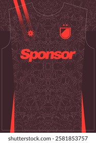 Brown Spike Pattern Texture Football Jersey Sublimation Print