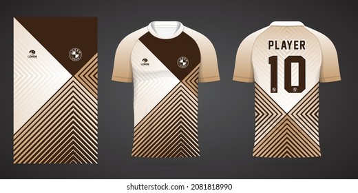 Brown Sports Shirt Jersey Design Template