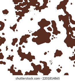 Brown spots cow texture. Cow skin pattern. Animal pattern theme.