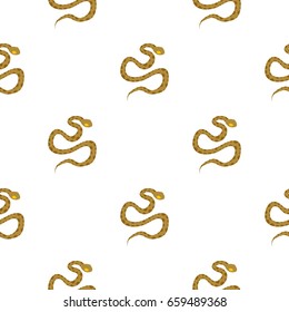Brown spotted snake pattern seamless flat style for web vector illustration