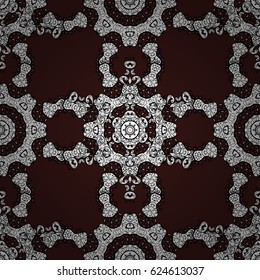 Brown spotted Vector illustration. Brown background. Background. Beautiful pattern with abstract flowers.