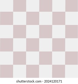 Brown square on a light green background and pattern, vector.