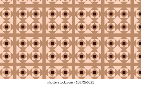 Brown Square Pattern Background Vector Art