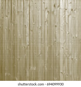 brown squares. background wooden texture. grunge texture. halftone effect. vector illustration. 