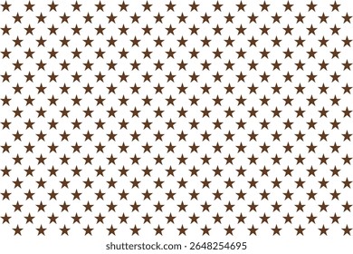 Brown Star Pattern Background – Transparent Vector Design