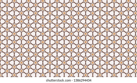 Brown Star Pattern Vector Art