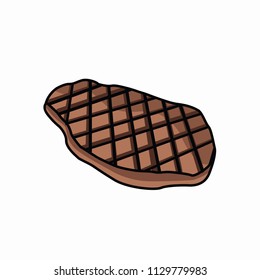 Brown Steak Cartoon