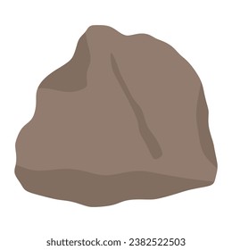 Brown stone specimen. Rock sample.
