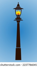 brown street lamp to illuminate the city
