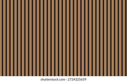 Fondo de rayas marrones Vertical Patrón de rayas marrones y negras Vector de fondo sin fisuras