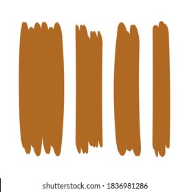 pinturas de brocha de rayas marrones para marca de garrapatas, pinturas de pinceladas marrón color pastel suave, arte de pincel de acuarela marrón, pintura de franja marrón de pincel