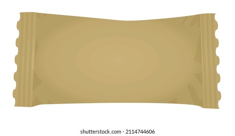 Brown sugar bag. vector illustration