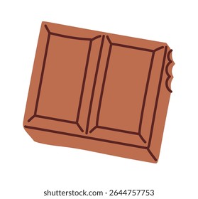 Brown sugar chocolate bar cartoon