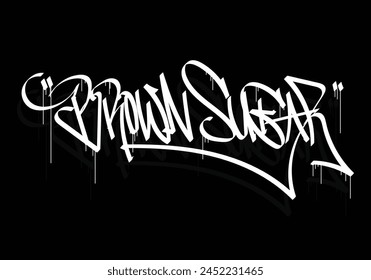 BROWN SUGAR graffiti tag style design