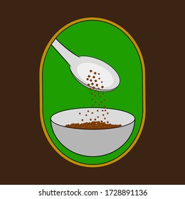 Brown Sugar Illustration Vector Design