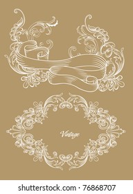 brown sugar paper with vintage drawn cover design