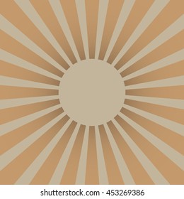 Brown sun ray