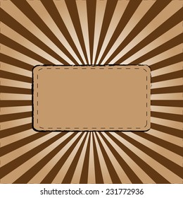 brown sunburst background vector