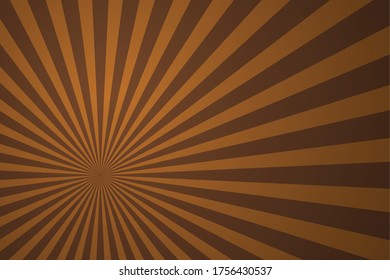 Fondo abstracto del patrón de explosión de sol marrón. Vector
