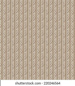 Brown Sweater Texture Background. Vector Illustration. EPS10