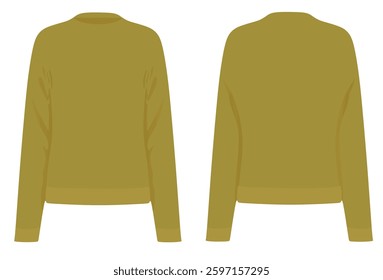 Brown sweatshirt blazer. vector illustration