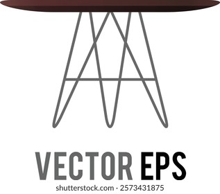 The brown table 60s 70s retro style home interior design