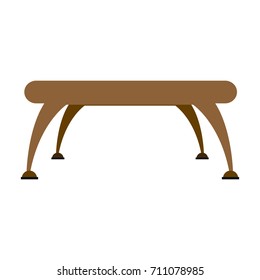 brown table platform stand template for object