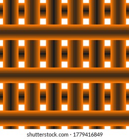 Brown, Tan, Black and White Tartan and Buffalo Check Plaid Vector Patterns. EPS