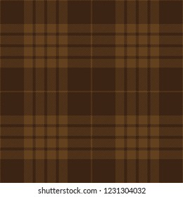 Brown Tartan Plaid Traditional Scottish Textile Pattern