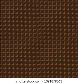 Brown Tattersall Check Plaid Pattern