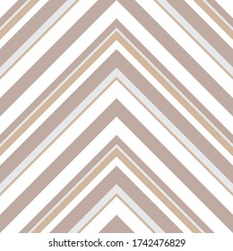 Brown Taupe Chevron diagonal striped seamless pattern background suitable for fashion textiles, graphics