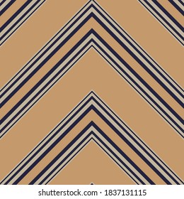 Brown Taupe Chevron diagonal striped seamless pattern background suitable for fashion textiles, graphics