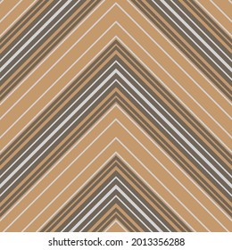 Brown Taupe Chevron diagonal striped seamless pattern background suitable for fashion textiles, graphics
