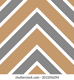 Marrón Taupe Chevron diagonal rayado fondo de patrón sin costura adecuado para textiles de moda, gráficos
