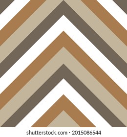 Brown Taupe Chevron diagonal striped seamless pattern background suitable for fashion textiles, graphics