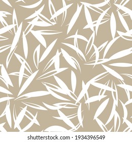 Brown Taupe Floral botanical seamless pattern background suitable for fashion prints, graphics, backgrounds and crafts