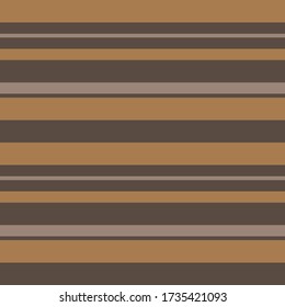 Brown Taupe Horizontal striped seamless pattern background suitable for fashion textiles, graphics