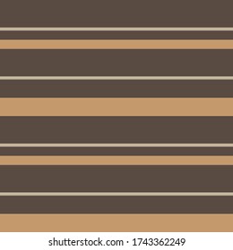 Brown Taupe Horizontal striped seamless pattern background suitable for fashion textiles, graphics