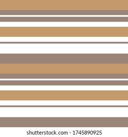 Brown Taupe Horizontal striped seamless pattern background suitable for fashion textiles, graphics