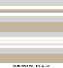 Brown Taupe Horizontal striped seamless pattern background suitable for fashion textiles, graphics