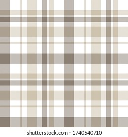 Brown taupe Plaid, tartan seamless pattern suitable for fashion textiles and graphics