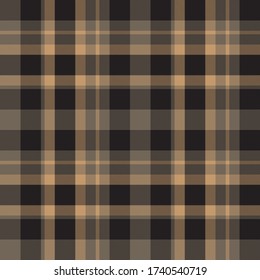 Brown taupe Plaid, tartan seamless pattern suitable for fashion textiles and graphics
